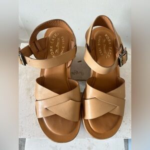 Kork Ease Tan Wedges